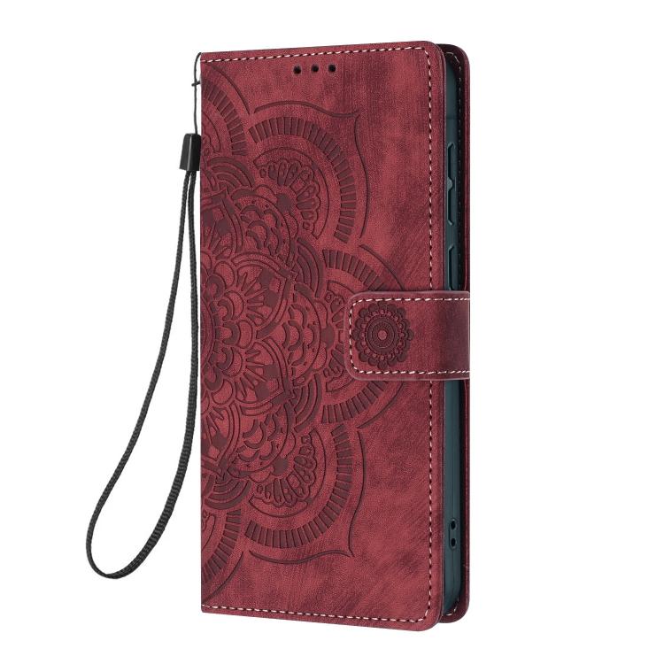 Mandala Embossed Retro Frosted Leather Phone Case, For iPhone XR, For iPhone XS Max, For iPhone 7 Plus / 8 Plus