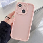 غطاء هاتف TPU بإطار مقاوم للصدمات مع فتحات دقيقة ومعتم، لهاتف iPhone 16 Pro، لهاتف iPhone 16 Plus، لهاتف iPhone 16، لهاتف iPhone 15 Pro Max، لهاتف iPhone 15 Pro، لهاتف iPhone 15 Plus