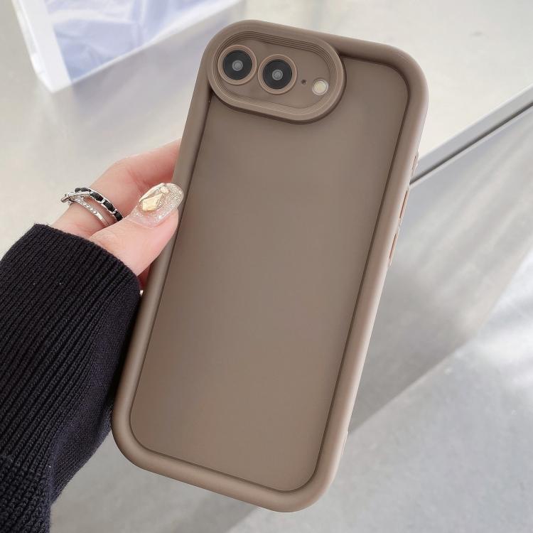 غطاء هاتف TPU مع إطار مقاوم للصدمات، تصميم غير لامع مع فتحات دقيقة، لهواتف iPhone 8 Plus / 7 Plus