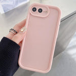 غطاء هاتف TPU مع إطار مقاوم للصدمات، تصميم غير لامع مع فتحات دقيقة، لهواتف iPhone 8 Plus / 7 Plus
