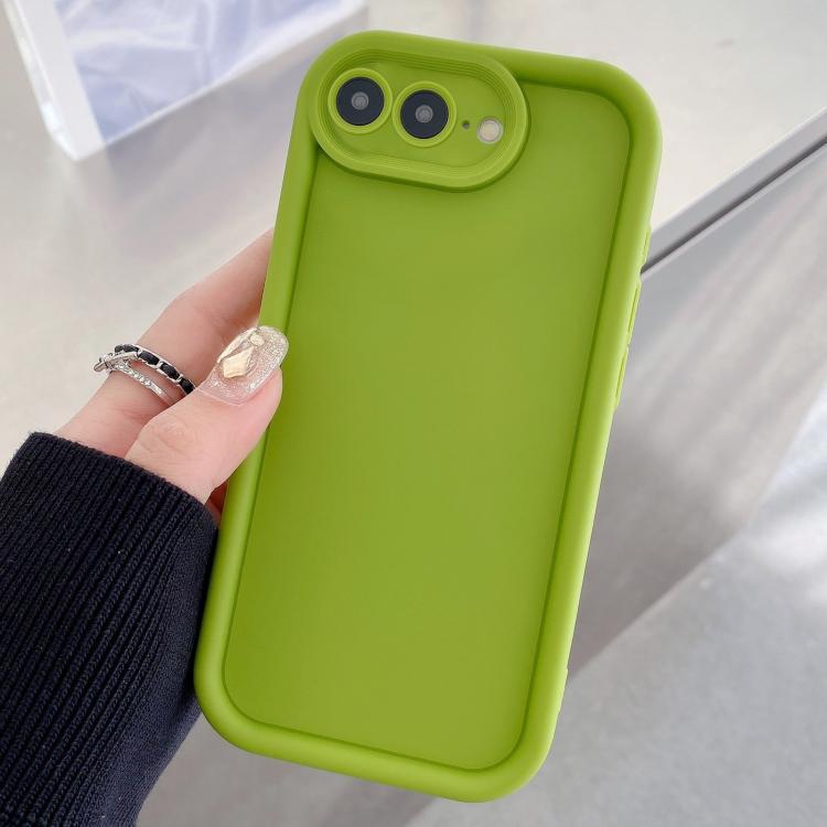 غطاء هاتف TPU مع إطار مقاوم للصدمات، تصميم غير لامع مع فتحات دقيقة، لهواتف iPhone 8 Plus / 7 Plus