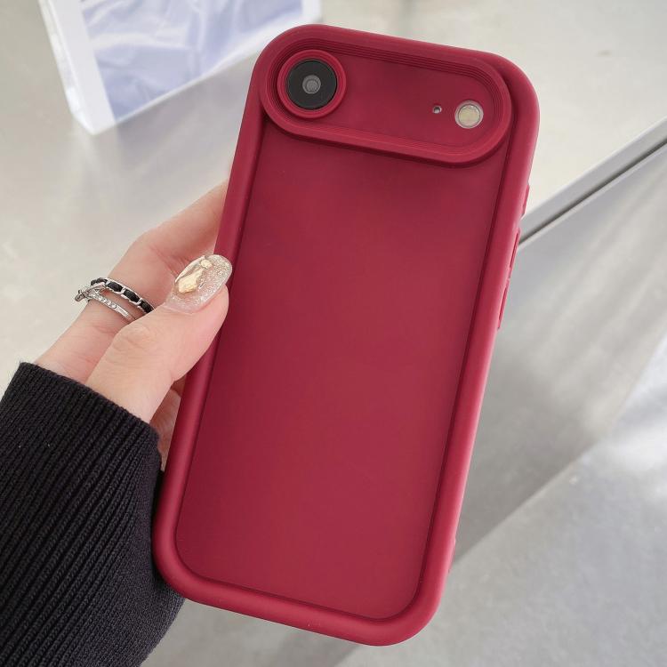 غطاء هاتف TPU بإطار مقاوم للصدمات مع فتحات دقيقة ومعتم، لهواتف iPhone 17e / 16e، لهاتف iPhone 17 Pro Max، لهاتف iPhone 17 Pro، لهاتف iPhone 17، لهاتف iPhone Air، لهاتف iPhone 16 Pro Max