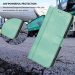 غطاء هاتف جلدي رجعي مع إبزيم وتوصيل خطوط، لهواتف iPhone 16 Pro، iPhone 16 Plus، iPhone 16، iPhone 15 Pro Max، iPhone 15 Pro، iPhone 15 Plus