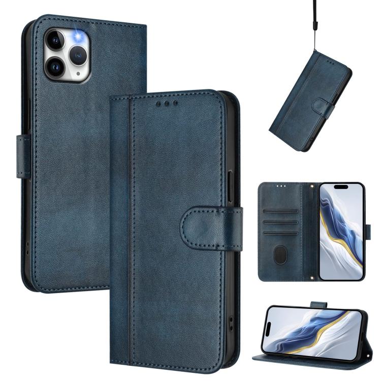 غطاء هاتف جلدي رجعي مع إبزيم توصيل الخطوط، لـ iPhone 11 Pro Max، iPhone 11، iPhone 11 Pro، iPhone X / XS، iPhone XR، iPhone XS Max