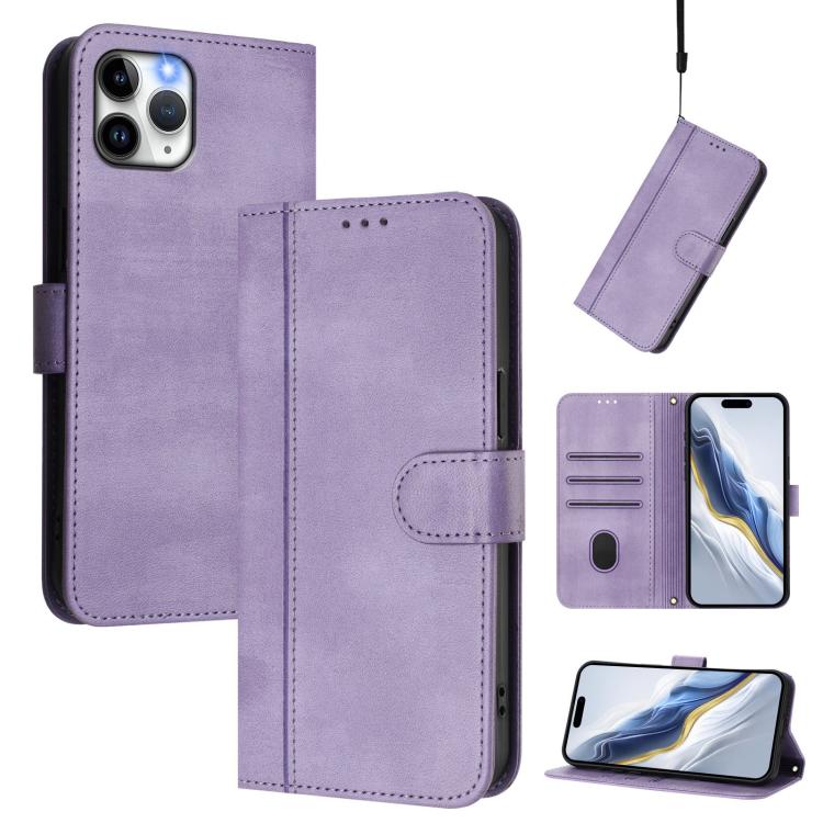 غطاء هاتف جلدي رجعي مع إبزيم توصيل الخطوط، لـ iPhone 11 Pro Max، iPhone 11، iPhone 11 Pro، iPhone X / XS، iPhone XR، iPhone XS Max