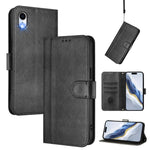 غطاء هاتف جلدي رجعي مع إبزيم توصيل الخطوط، لـ iPhone 11 Pro Max، iPhone 11، iPhone 11 Pro، iPhone X / XS، iPhone XR، iPhone XS Max