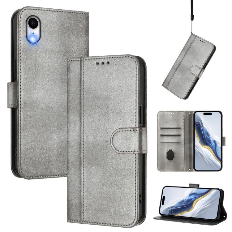 غطاء هاتف جلدي رجعي مع إبزيم توصيل الخطوط، لـ iPhone 11 Pro Max، iPhone 11، iPhone 11 Pro، iPhone X / XS، iPhone XR، iPhone XS Max