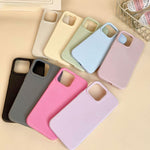 Dopamine Simple Imitation Liquid Silicone Phone Case, For iPhone 11