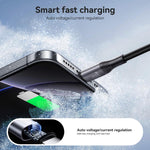 JOYROOM S-A28 سلسلة فلاش كابل بيانات شحن سريع 60W 480Mbps، الطول: 2م، كابل Type-C إلى Type-C، كابل Type-C إلى 8 دبابيس، كابل USB إلى Type-C، كابل USB إلى 8 دبابيس