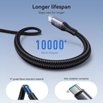 JOYROOM S-A28 سلسلة فلاش كابل بيانات شحن سريع 60W 480Mbps، الطول: 2م، كابل Type-C إلى Type-C، كابل Type-C إلى 8 دبابيس، كابل USB إلى Type-C، كابل USB إلى 8 دبابيس