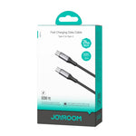 JOYROOM S-A28 سلسلة فلاش كابل بيانات شحن سريع 60W 480Mbps، الطول: 2م، كابل Type-C إلى Type-C، كابل Type-C إلى 8 دبابيس، كابل USB إلى Type-C، كابل USB إلى 8 دبابيس