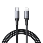 JOYROOM S-A28 سلسلة فلاش كابل بيانات شحن سريع 60W 480Mbps، الطول: 2م، كابل Type-C إلى Type-C، كابل Type-C إلى 8 دبابيس، كابل USB إلى Type-C، كابل USB إلى 8 دبابيس