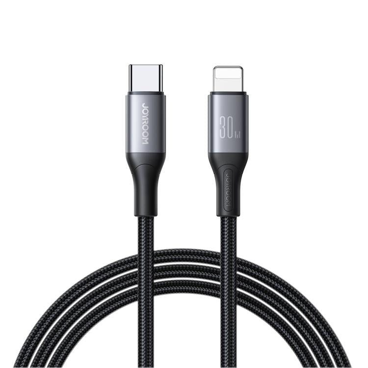 JOYROOM S-A28 سلسلة فلاش كابل بيانات شحن سريع 60W 480Mbps، الطول: 2م، كابل Type-C إلى Type-C، كابل Type-C إلى 8 دبابيس، كابل USB إلى Type-C، كابل USB إلى 8 دبابيس