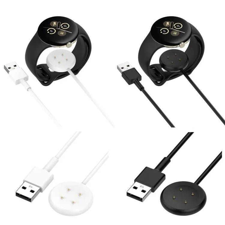 كابل شحن لساعة جوجل بيكسل 3 / 2 xDfind الذكية، الطول: 1 متر، منفذ USB، منفذ USB-C / Type-C