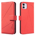 غطاء هاتف جلدي بنمط هندسي مع RFID، لـ iPhone 6 / 7 / 8 / SE، iPhone 13 Pro Max، iPhone 13 Pro، iPhone 12 / 12 Pro، iPhone 12 Pro Max، iPhone 11 Pro Max، iPhone 11، iPhone 11 Pro
