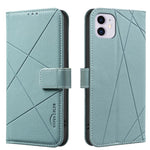 غطاء هاتف جلدي بنمط هندسي مع RFID، لـ iPhone 6 / 7 / 8 / SE، iPhone 13 Pro Max، iPhone 13 Pro، iPhone 12 / 12 Pro، iPhone 12 Pro Max، iPhone 11 Pro Max، iPhone 11، iPhone 11 Pro