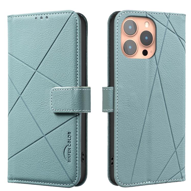 غطاء هاتف جلدي بنمط هندسي مع RFID، لـ iPhone 6 / 7 / 8 / SE، iPhone 13 Pro Max، iPhone 13 Pro، iPhone 12 / 12 Pro، iPhone 12 Pro Max، iPhone 11 Pro Max، iPhone 11، iPhone 11 Pro