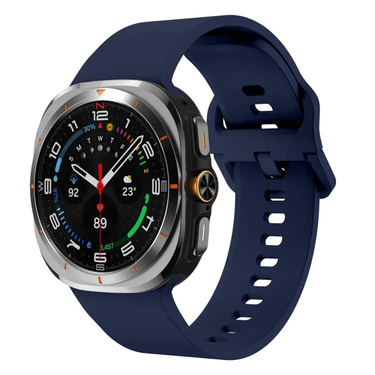 Solid Color Colorful Buckle Silicone Watch Band, For Samsung Galaxy Watch Ultra 47mm / Ultra 2025