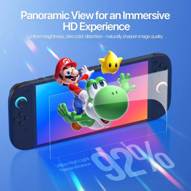 فيلم زجاجي مقسى كامل الشاشة DUX DUCIS HD مع موضع، لـ Nintendo Switch 2