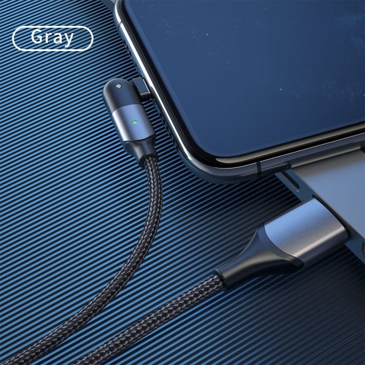 كابل شحن USB إلى 8 بن بزاوية دوران 180 درجة 2.4A، 1.2 متر 8 بن، 2 متر 8 بن