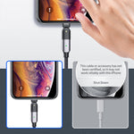 كابل شحن USB إلى 8 بن بزاوية دوران 180 درجة 2.4A، 1.2 متر 8 بن، 2 متر 8 بن