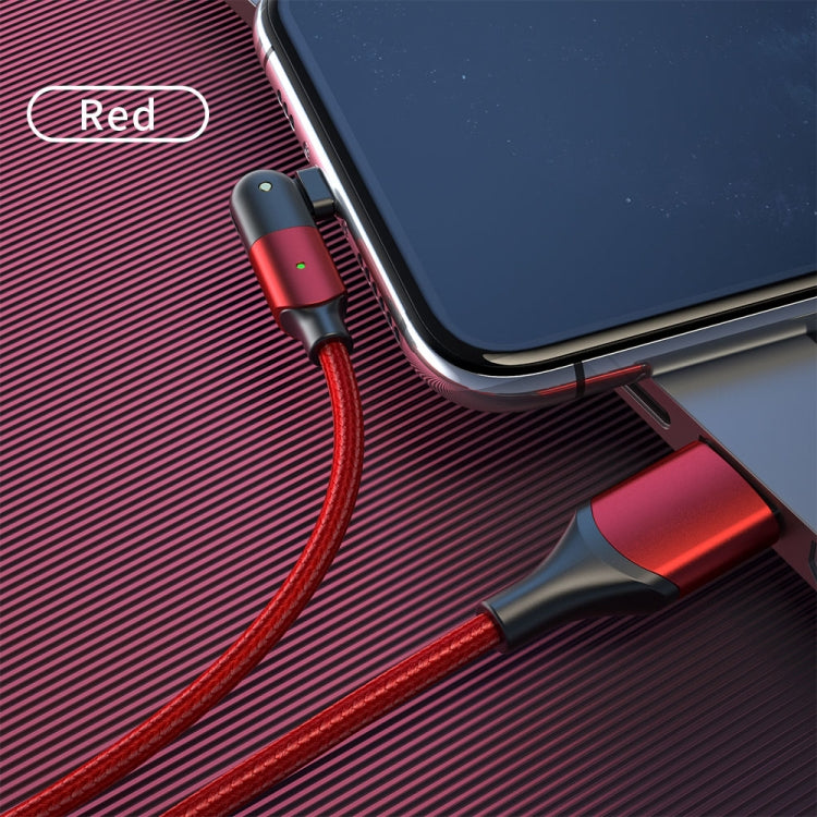 كابل شحن USB إلى 8 بن بزاوية دوران 180 درجة 2.4A، 1.2 متر 8 بن، 2 متر 8 بن