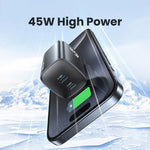 شاحن سريع USAMS CC306 T66 45 واط مزدوج USB-C / Type-C GaN، قابس الولايات المتحدة، CC306