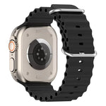 سوار ساعة سيليكون بتصميم المحيط من xDfind، لساعات Apple Watch بمقاسات 46مم / 49مم / 45مم / 44مم، لساعات Apple Watch بمقاسات 42مم / 41مم / 40مم / 38مم
