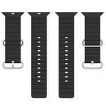 سوار ساعة سيليكون بتصميم المحيط من xDfind، لساعات Apple Watch بمقاسات 46مم / 49مم / 45مم / 44مم، لساعات Apple Watch بمقاسات 42مم / 41مم / 40مم / 38مم