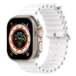 سوار ساعة سيليكون بتصميم المحيط من xDfind، لساعات Apple Watch بمقاسات 46مم / 49مم / 45مم / 44مم، لساعات Apple Watch بمقاسات 42مم / 41مم / 40مم / 38مم