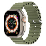 سوار ساعة سيليكون بتصميم المحيط من xDfind، لساعات Apple Watch بمقاسات 46مم / 49مم / 45مم / 44مم، لساعات Apple Watch بمقاسات 42مم / 41مم / 40مم / 38مم