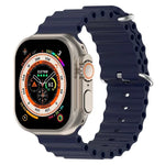 سوار ساعة سيليكون بتصميم المحيط من xDfind، لساعات Apple Watch بمقاسات 46مم / 49مم / 45مم / 44مم، لساعات Apple Watch بمقاسات 42مم / 41مم / 40مم / 38مم