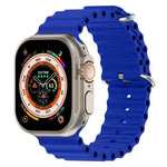 سوار ساعة سيليكون بتصميم المحيط من xDfind، لساعات Apple Watch بمقاسات 46مم / 49مم / 45مم / 44مم، لساعات Apple Watch بمقاسات 42مم / 41مم / 40مم / 38مم