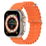 سوار ساعة سيليكون بتصميم المحيط من xDfind، لساعات Apple Watch بمقاسات 46مم / 49مم / 45مم / 44مم، لساعات Apple Watch بمقاسات 42مم / 41مم / 40مم / 38مم