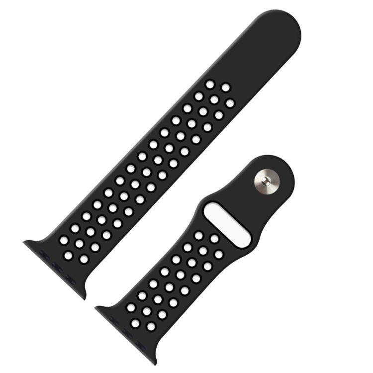 سوار ساعة رياضي من السيليكون بلونين من xDfind، لساعات Apple Watch بمقاسات 46مم / 49مم / 45مم / 44مم، لساعات Apple Watch بمقاسات 42مم / 41مم / 40مم / 38مم