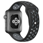 سوار ساعة رياضي من السيليكون بلونين من xDfind، لساعات Apple Watch بمقاسات 46مم / 49مم / 45مم / 44مم، لساعات Apple Watch بمقاسات 42مم / 41مم / 40مم / 38مم