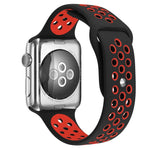 سوار ساعة رياضي من السيليكون بلونين من xDfind، لساعات Apple Watch بمقاسات 46مم / 49مم / 45مم / 44مم، لساعات Apple Watch بمقاسات 42مم / 41مم / 40مم / 38مم