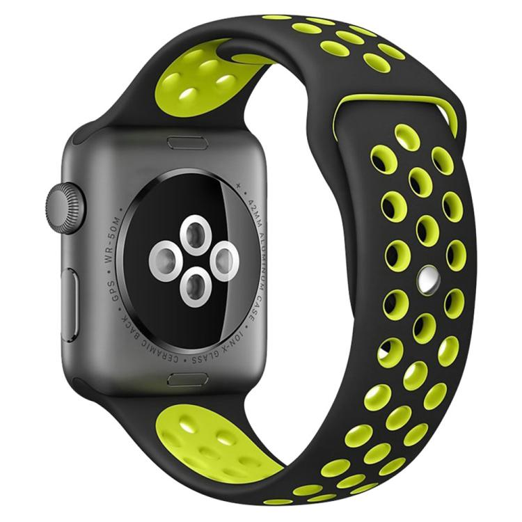 سوار ساعة رياضي من السيليكون بلونين من xDfind، لساعات Apple Watch بمقاسات 46مم / 49مم / 45مم / 44مم، لساعات Apple Watch بمقاسات 42مم / 41مم / 40مم / 38مم