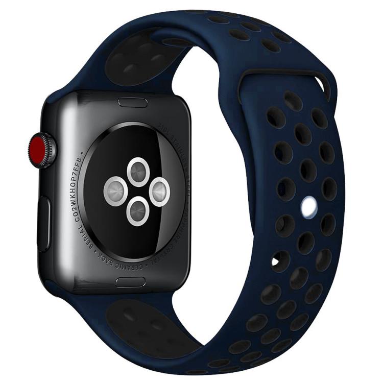 سوار ساعة رياضي من السيليكون بلونين من xDfind، لساعات Apple Watch بمقاسات 46مم / 49مم / 45مم / 44مم، لساعات Apple Watch بمقاسات 42مم / 41مم / 40مم / 38مم