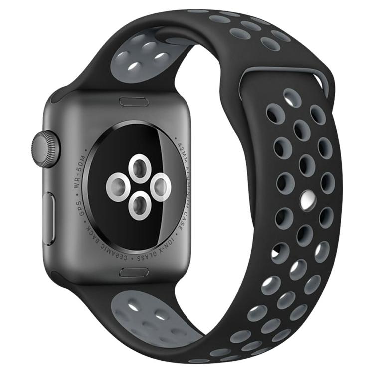 سوار ساعة رياضي من السيليكون بلونين من xDfind، لساعات Apple Watch بمقاسات 46مم / 49مم / 45مم / 44مم، لساعات Apple Watch بمقاسات 42مم / 41مم / 40مم / 38مم