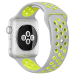 سوار ساعة رياضي من السيليكون بلونين من xDfind، لساعات Apple Watch بمقاسات 46مم / 49مم / 45مم / 44مم، لساعات Apple Watch بمقاسات 42مم / 41مم / 40مم / 38مم