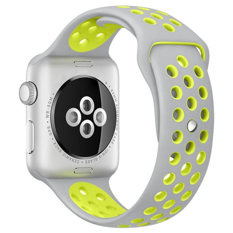 سوار ساعة رياضي من السيليكون بلونين من xDfind، لساعات Apple Watch بمقاسات 46مم / 49مم / 45مم / 44مم، لساعات Apple Watch بمقاسات 42مم / 41مم / 40مم / 38مم