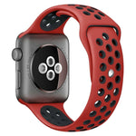 سوار ساعة رياضي من السيليكون بلونين من xDfind، لساعات Apple Watch بمقاسات 46مم / 49مم / 45مم / 44مم، لساعات Apple Watch بمقاسات 42مم / 41مم / 40مم / 38مم