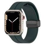 سوار ساعة سيليكون بمشبك مغناطيسي بلون موحد من xDfind، لساعات Apple Watch بمقاسات 46مم / 49مم / 45مم / 44مم، لساعات Apple Watch بمقاسات 42مم / 41مم / 40مم / 38مم