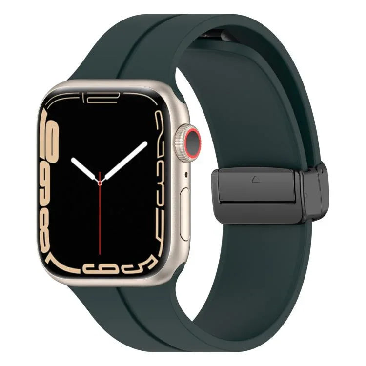 سوار ساعة سيليكون بمشبك مغناطيسي بلون موحد من xDfind، لساعات Apple Watch بمقاسات 46مم / 49مم / 45مم / 44مم، لساعات Apple Watch بمقاسات 42مم / 41مم / 40مم / 38مم