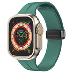 سوار ساعة سيليكون بمشبك مغناطيسي بلون موحد من xDfind، لساعات Apple Watch بمقاسات 46مم / 49مم / 45مم / 44مم، لساعات Apple Watch بمقاسات 42مم / 41مم / 40مم / 38مم