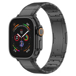 سوار ساعة بمشبك من التيتانيوم الخالص بحبة واحدة، لساعات Apple Watch بمقاسات 46مم / 49مم / 45مم / 44مم، لساعات Apple Watch بمقاسات 42مم / 41مم / 40مم / 38مم