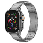 سوار ساعة بمشبك من التيتانيوم الخالص بحبة واحدة، لساعات Apple Watch بمقاسات 46مم / 49مم / 45مم / 44مم، لساعات Apple Watch بمقاسات 42مم / 41مم / 40مم / 38مم