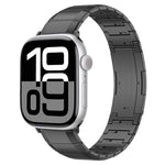 سوار ساعة بمشبك من التيتانيوم الخالص بحبة واحدة، لساعات Apple Watch بمقاسات 46مم / 49مم / 45مم / 44مم، لساعات Apple Watch بمقاسات 42مم / 41مم / 40مم / 38مم
