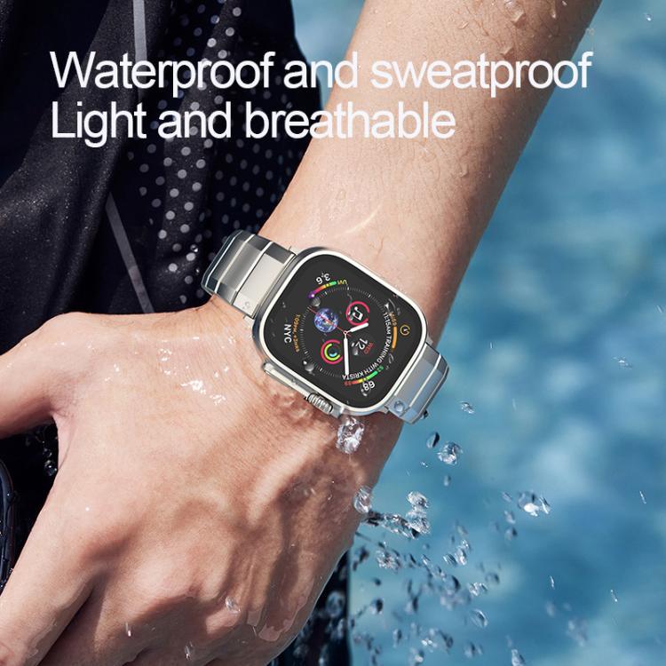 سوار ساعة بمشبك من التيتانيوم الخالص بحبة واحدة، لساعات Apple Watch بمقاسات 46مم / 49مم / 45مم / 44مم، لساعات Apple Watch بمقاسات 42مم / 41مم / 40مم / 38مم